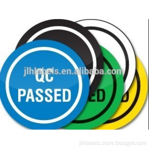 Blue Green 50mm Round QC Inspection Labels
